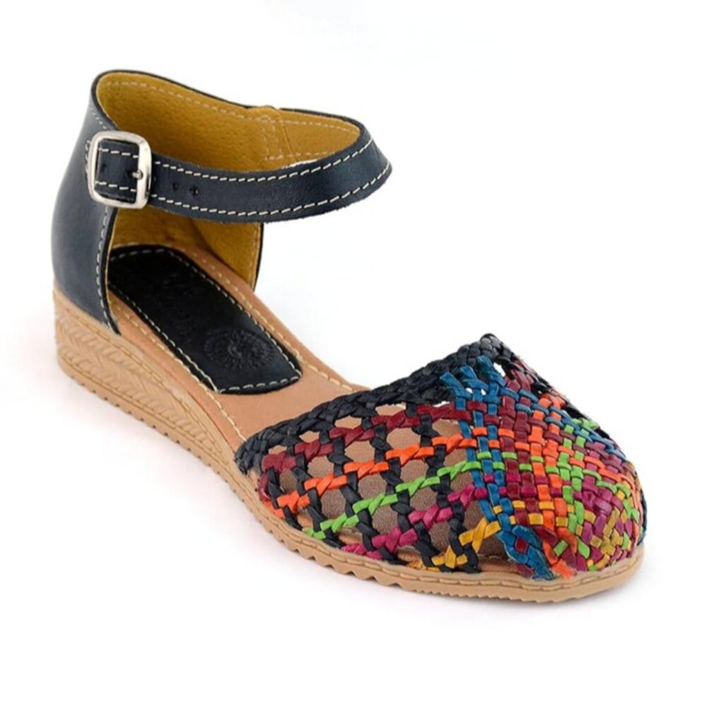 Colores De Mexico MX Artisan Leather Boho Comfy Spring Summer Shoes 10